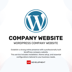 Wordpress Company Website Development Service offered by Ak Development