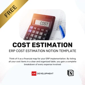 ERP Cost Estimation Free Notion Template